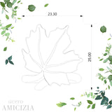 Anello foglia grande Acero-Amicizia in Ag925 in tre varianti di colore TKNA2000