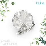 Anello foglia grande Geranio-affetto in Ag925 in tre varianti di colore TKNA2010+