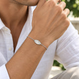 Bracciale Alloro-Successo foglia piccola in Ag925 in tre diversi colori TKNA3002