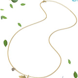 Catena grande in tre varianti di colore con pietra colorata