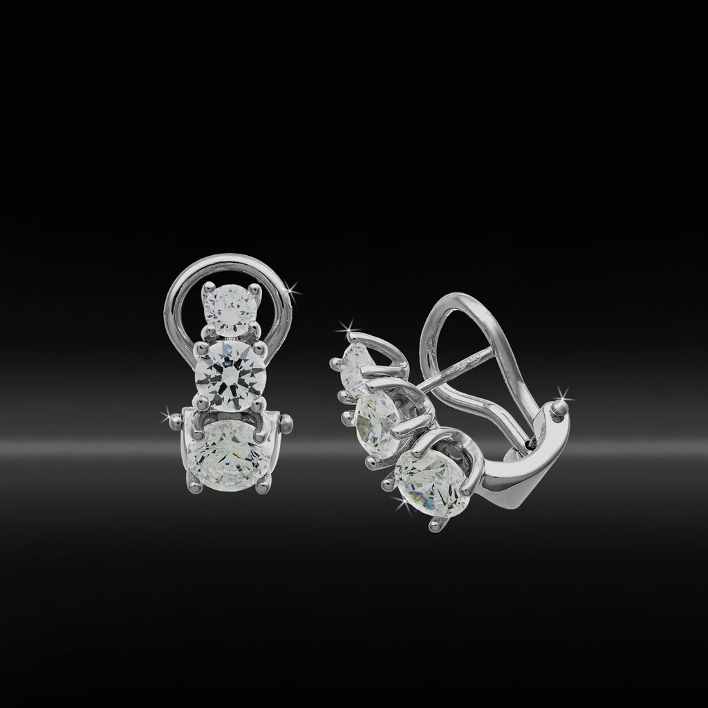 Orecchini argento 925 rodiato con perle di fiume - Gioielli - Orecc Orecchini argento 925 rodiato con perle di fiume - Gioielli - Orecc