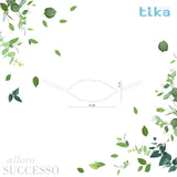 Bracciale Alloro-Successo foglia piccola in Ag925 in tre diversi colori TKNA3002 - TIKA Gioielli Shop