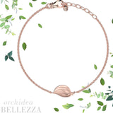 Bracciale Orchidea-Bellezza foglia piccola in Ag925 in tre diversi colori TKNA3001 - TIKA Gioielli Shop