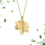 Collana foglia media Acero-Amicizia in Ag925 in tre varianti di colore TKNA8000 - TIKA Gioielli Shop