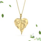 Collana foglia media Pioppo-Love in Ag925 in tre varianti TKNA8007 - TIKA Gioielli Shop