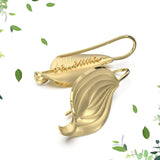 Orecchini foglia media Orchidea-Bellezza in Ag925 in tre varianti di colore TKNA4001+ - TIKA Gioielli Shop