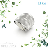 Anello foglia grande Orchidea-Bellezza in Ag925 in quattro varianti di colore TKNA2001+ - TIKA Gioielli Shop