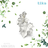 Orecchini foglia piccola Acero-Amicizia in Ag925 in tre varianti di colore TKNA4000 - TIKA Gioielli Shop