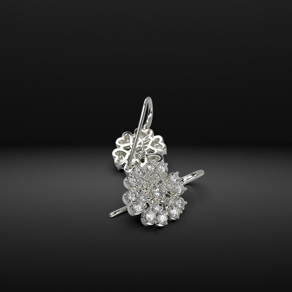 Tuscany Silver Orecchini A Giacca In Argento 925 Con Cubic Zirconia | Placcati Rodio, 7,5x10,5 Mm, Ipoallergenici, Confezione Regalo