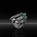 Anello in Ag925 colore rutenio TKCO3039+ - TIKA Gioielli