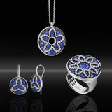 Collana in Ag925 bicolore rodio/rutenio TKCO9029 - TIKA Gioielli