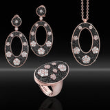 Collana in Ag925 bicolore placcato oro rose TKCO9030+ - TIKA Gioielli