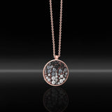 Collana in Ag925 bicolore placcata oro rose TKCO9033 - TIKA Gioielli