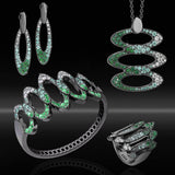 Anello in Ag925 colore rutenio TKCO3039+ - TIKA Gioielli