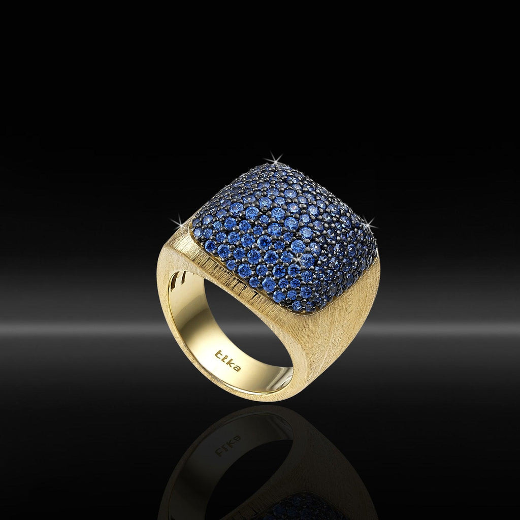 BERING, Anillo elegante de tres oros para mujer con zirconia cúbica BERING, Anillo elegante de tres oros para mujer con zirconia cúbica