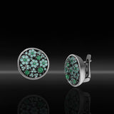 Orecchini in Ag925 con cubic zirconia colorati in tre varianti TKMO6018+ - TIKA Gioielli Shop