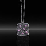 Collana in Ag925 con cubic zirconia in tre varianti di colore TKMO0917+ - TIKA Gioielli Shop