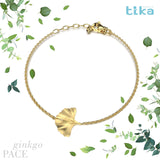 Bracciale Ginkgo-Pace foglia piccola in Ag925 in tre diversi colori TKNA3005 - TIKA Gioielli Shop