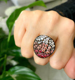 Anello in Ag925 bicolore placcato oro rose TKCO3033+ in due varianti - TIKA Gioielli Shop