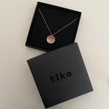 Collana in Ag925 bicolore placcata oro rose TKCO9033 in due varianti - TIKA Gioielli Shop