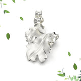 Orecchini foglia piccola QUERCIA-forza in Ag925 in tre varianti di colore TKNA4003 - TIKA Gioielli Shop