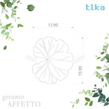 Bracciale foglia piccola Geranio-affetto in Ag925 in tre varianti di colore TKNA3010