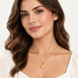 Collana foglia media Geranio-affetto in Ag925 in tre varianti di colore TKNA8010