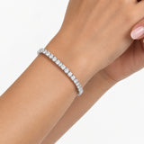 Bracciale Tennis in ag925 rodiato bianco e pietre cz White