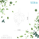 Anello foglia piccola Acero-Amicizia in Ag925 in quattro varianti di colore TKNA2000 - TIKA Gioielli Shop