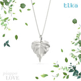 Collana foglia media Pioppo-Love in Ag925 in tre varianti TKNA8007 - TIKA Gioielli Shop