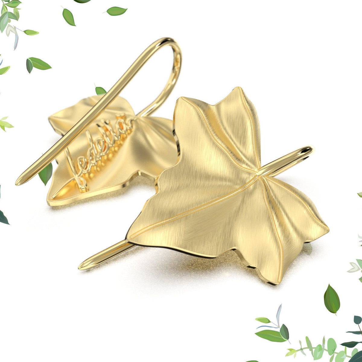 Orecchino pendente a forma di fiore di loto in oro massiccio 14k, orecchino a forma di elica floreale, orecchino a goccia a forma di fiore, orecchino a forma di cartilagine, orecchino a