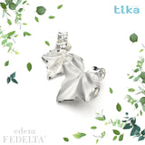 Orecchini foglia piccola EDERA-fedeltà in Ag925 in tre varianti di colore TKNA4004 - TIKA Gioielli Shop