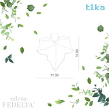 Orecchini foglia piccola EDERA-fedeltà in Ag925 in tre varianti di colore TKNA4004 - TIKA Gioielli Shop