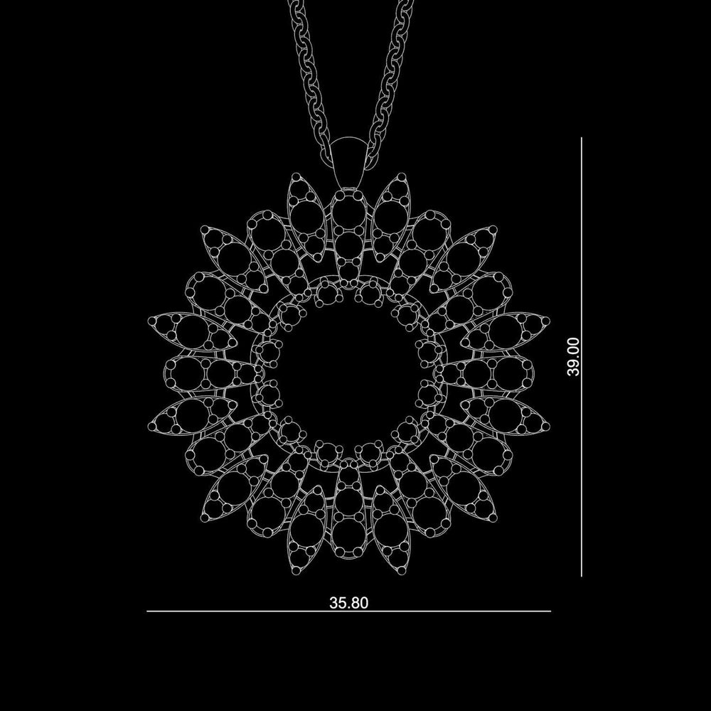 Collana in ag925 con cubic zirconia bianchi cod.TKCO9021+B013013 - TIKA Gioielli Shop