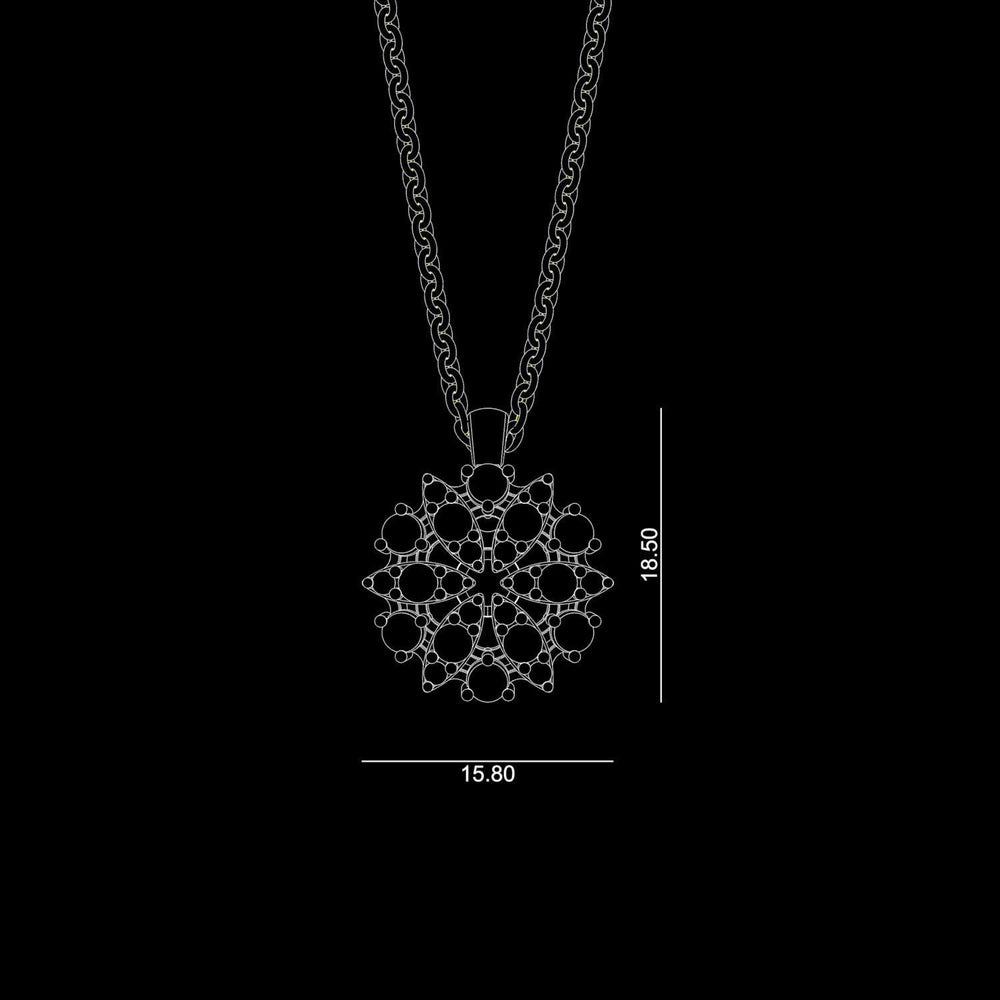 Collana in ag925 con zirconi bianchi cod.TKCO9021B013013
