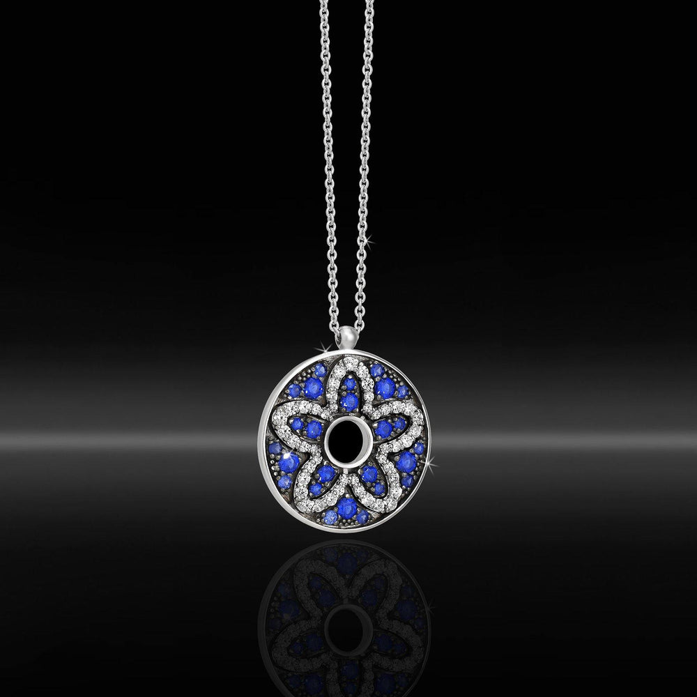 Collana in Ag925 bicolore rodio/rutenio TKCO9029 - TIKA Gioielli