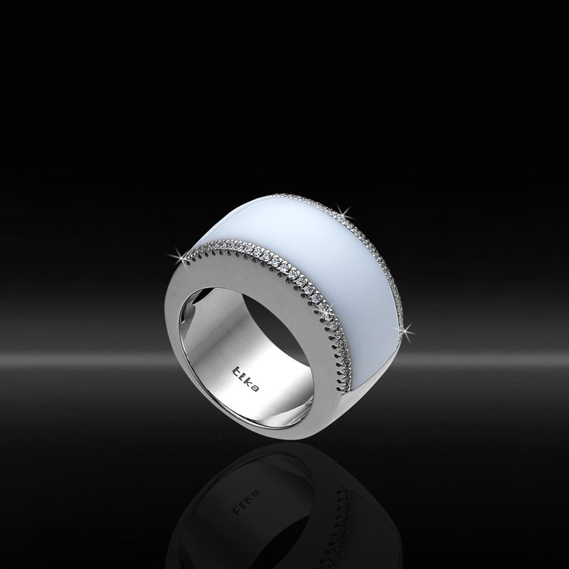 Anello in Ag925 rodiato con pietra sintetica bianca TKMO3010B092013 – TIKA Gioielli Shop Anello in Ag925 rodiato con pietra sintetica bianca TKMO3010B092013 – TIKA Gioielli Shop