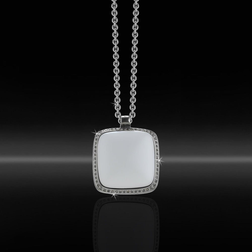 Collana in Ag925 con pietra e cubic zirconia white TKMO9012 - TIKA Gioielli Shop