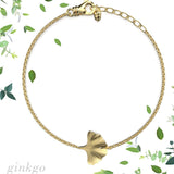 Bracciale Ginkgo-Pace foglia piccola in Ag925 in tre diversi colori TKNA3005 - TIKA Gioielli Shop