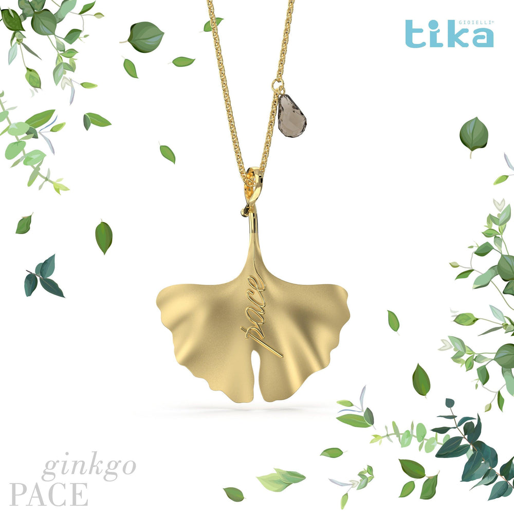 Collana foglia di ginkgo - Il Galeone Collana foglia di ginkgo - Il Galeone